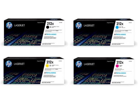 HP #212X Color LaserJet Enterprise M554 High Yield Toner (Genuine)