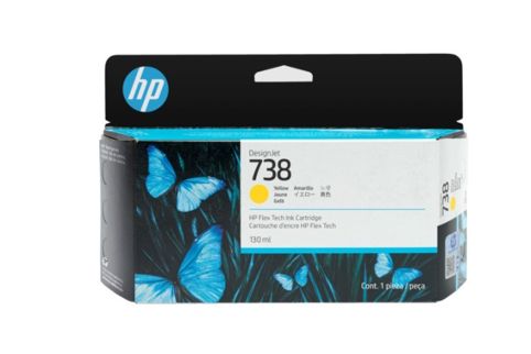 HP NO 738 Designjet T950 Yellow Ink Cartridge (Genuine)