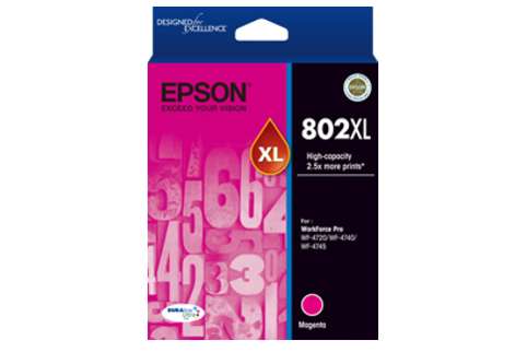 Epson Workforce Pro WF4745 Magenta High Yield Ink Cartridge (Genuine)