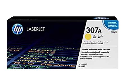 HP #307A LaserJet CP5229 Yellow Toner Cartridge (Genuine)