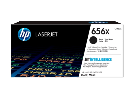 HP #656X LaserJet Enterprise M653 Black High Yield Toner Cartridge (Genuine)