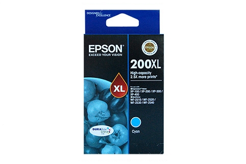 Epson Workforce 2520 High Yield Cyan Ink (Genuine)