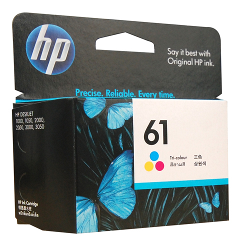 HP #61 Deskjet 3050 Tri-Colour Ink  (Genuine)