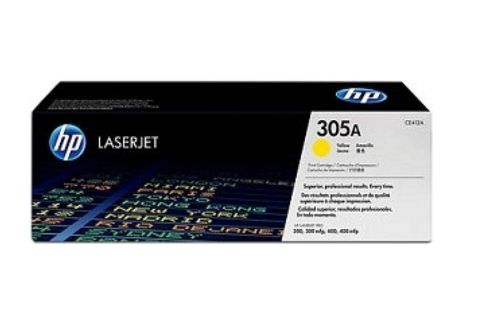 HP #305A LaserJet Pro 300 color M375nw Yellow Toner (Genuine)
