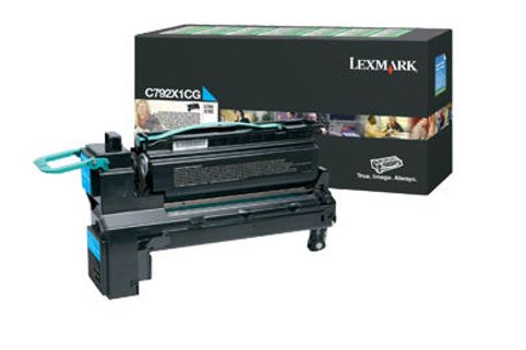Lexmark X792DE Cyan High Yield Prebate Toner Cartridge (Genuine)
