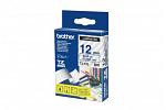 Brother PT-2430PC Laminated Blue on Clear Tape - 12mm x 8m (Genuine)