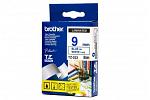 Brother PT-9500PC Laminated Blue on White Tape - 9mm x 8m (Genuine)