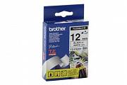 Brother PT-9600 Flexible Black on White Tape - 12mm x 8m (Genuine)