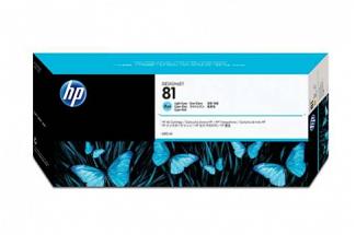 HP #81 Designjet 5000 Light Cyan Ink Cartridge (Genuine)