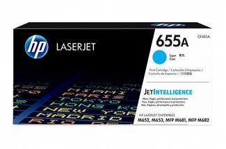 HP #655A LaserJet Enterprise M653 Cyan Toner Cartridge (Genuine)