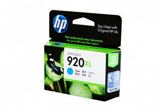 HP #920 Officejet 6500A Plus E710n Cyan XL Ink  (Genuine)