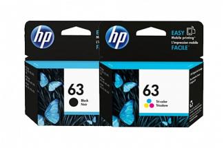 HP #63 DeskJet 2132 Ink Cartridge Combo Pack (Genuine)