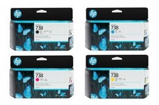 HP NO 738 Designjet T950 Value Pack Ink (Genuine)