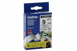 Brother PT-1010 Flexible Black on White Tape - 9mm x 8m (Genuine)